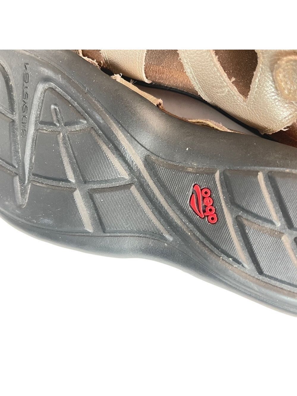 ABEO Gold Metallic Gladiator Sandals Bio System Hook Loop Comfort Women 9.5 - Picture 12 of 16